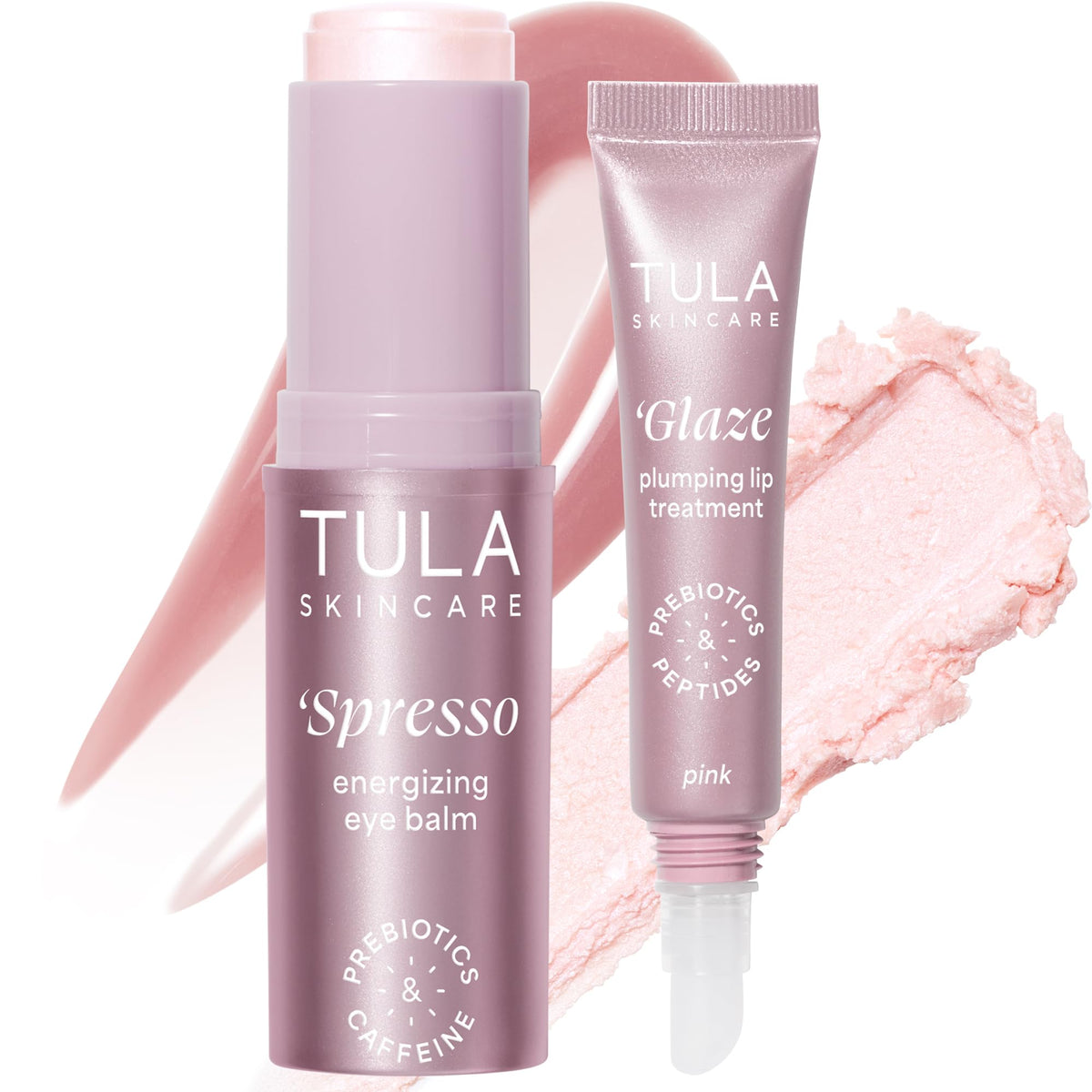 TULA Rose Glow Eye Balm application demonstrates instant brighten and cooling under-eye.