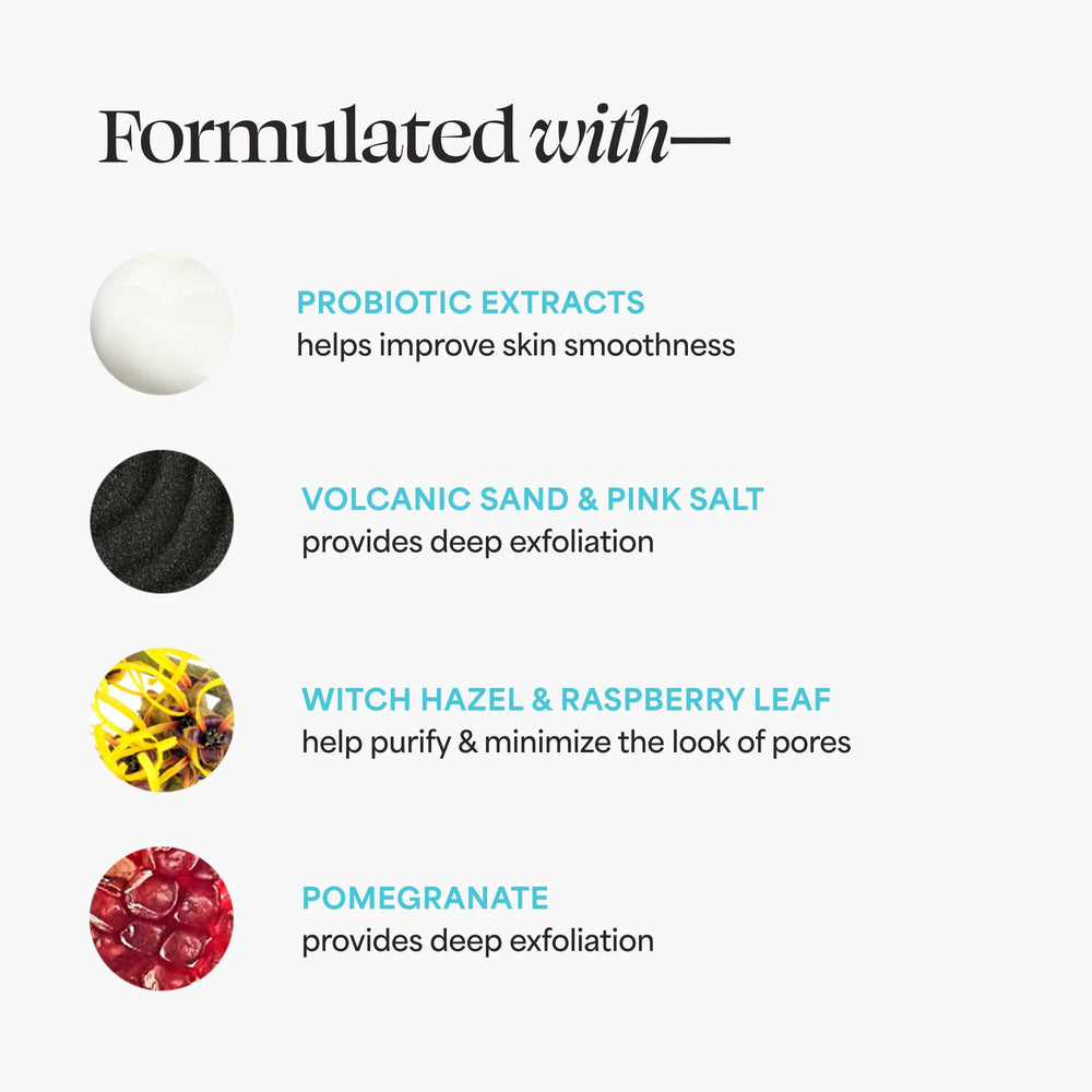 Witch hazel detail emphasizing refreshing toning in TULA scrub