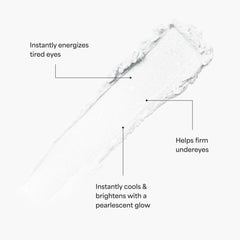 TULA Spresso Energizing Eye Balm Iced stick close-up emphasizing cooling application under-eye