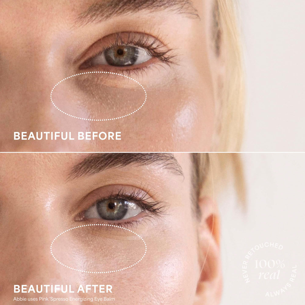 TULA Spresso rosewater blueberry highlight brightening feel around eye area.