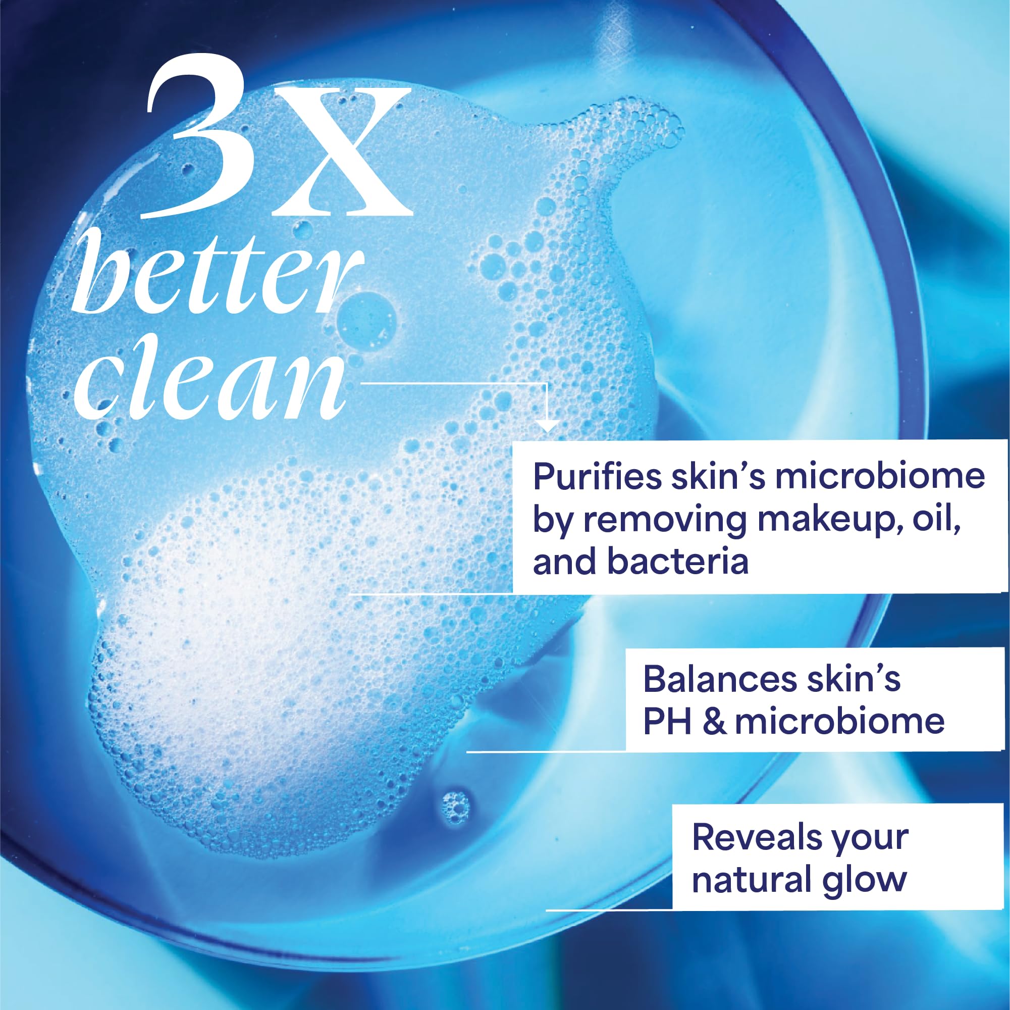 Probiotic extracts highlighted on packaging of TULA cleanser for nourishing balance