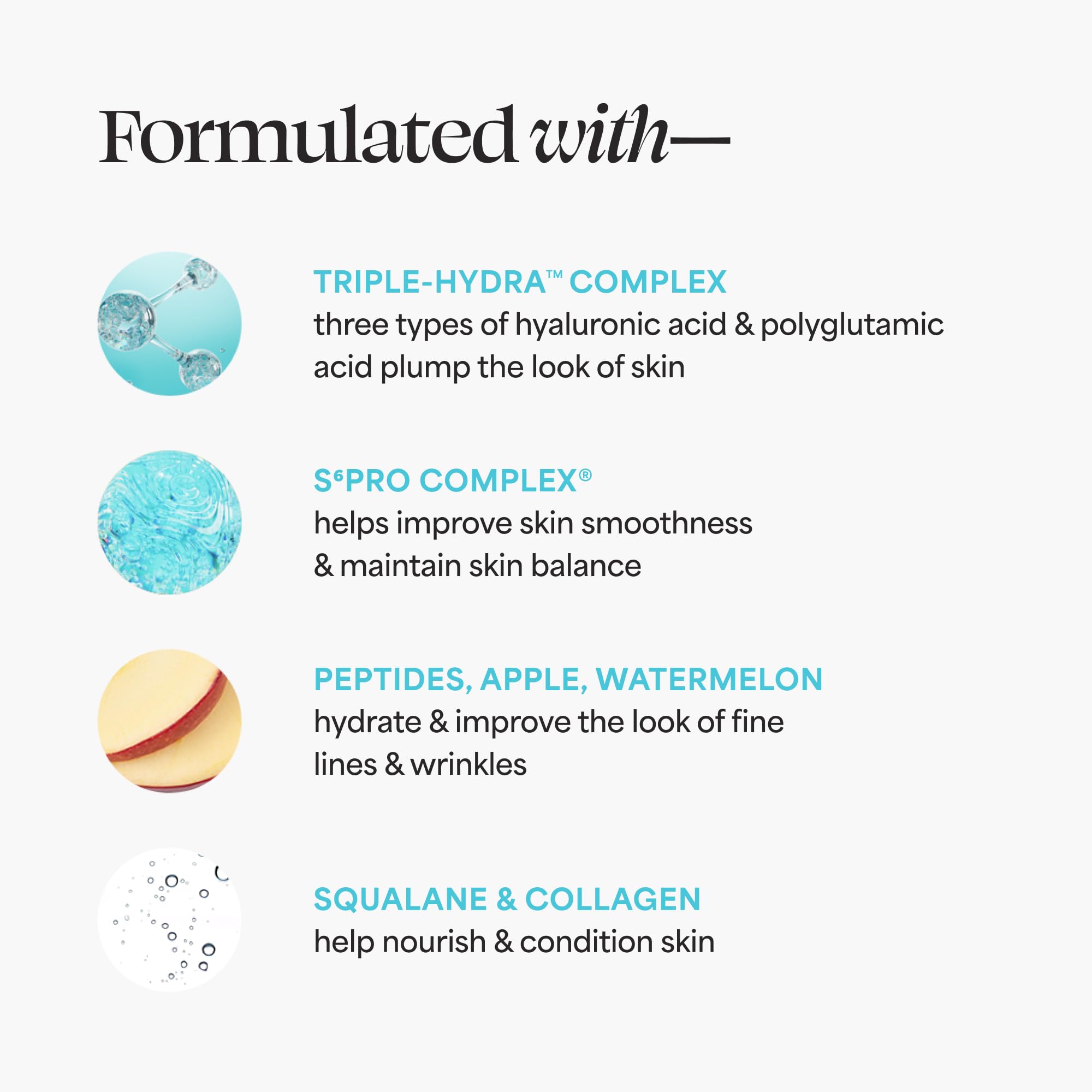 TULA Triple-Hydra Complex graphic shows multi-depth hydration
