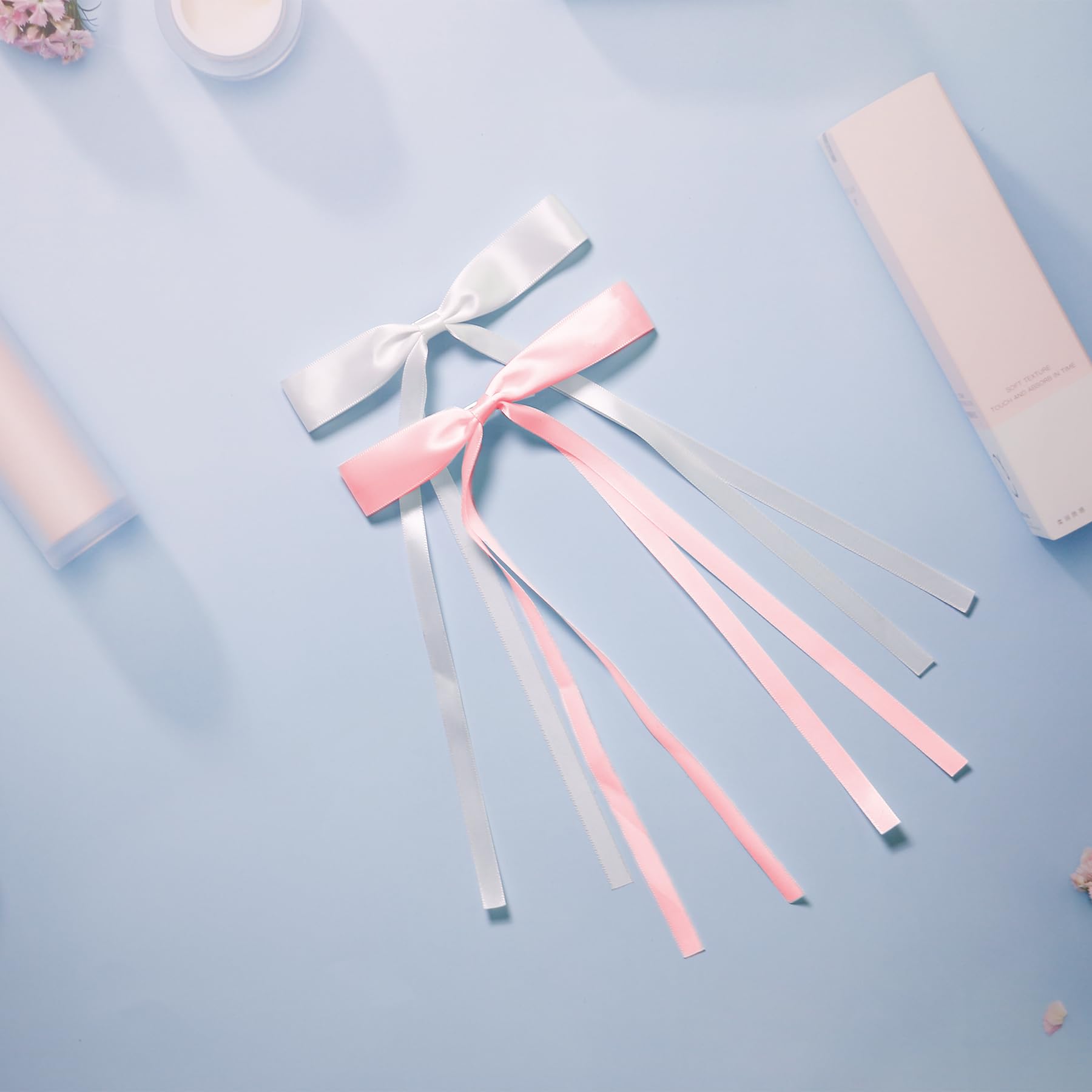 TULOBI wedding decor bow white adds subtle sparkle for occasions