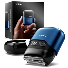 Tulzim electric foil shaver with 3-head design for precise contouring.
