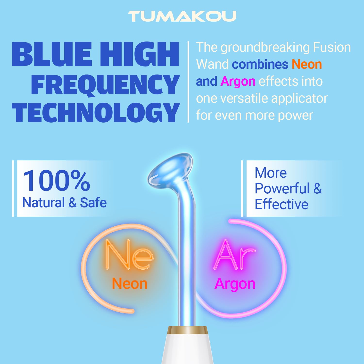 TUMAKOU four-tube attachments shown for versatile facial treatments.