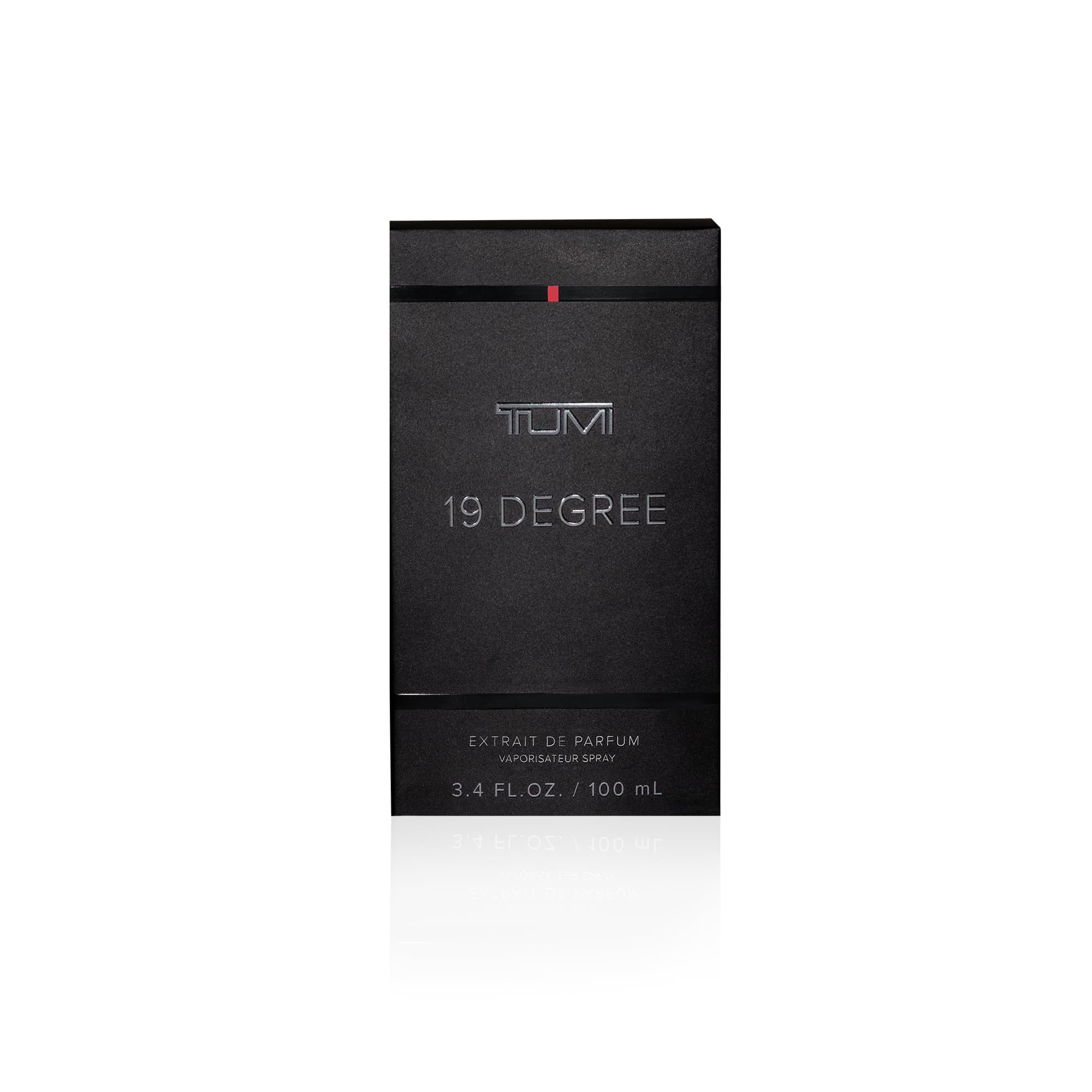 TUMI 19 Degree packaging box displays luxury design and travel-ready elegance.