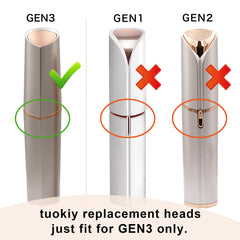 Tuokiy Gen 3 heads compatibility ensures seamless fit with Flawless Gen 3 devices.