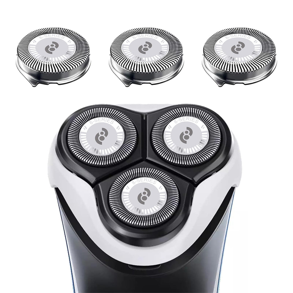 Tuokiy HQ8 replacement heads pack-3 ready for Philips Norelco Aquatec shavers for a smooth shave.