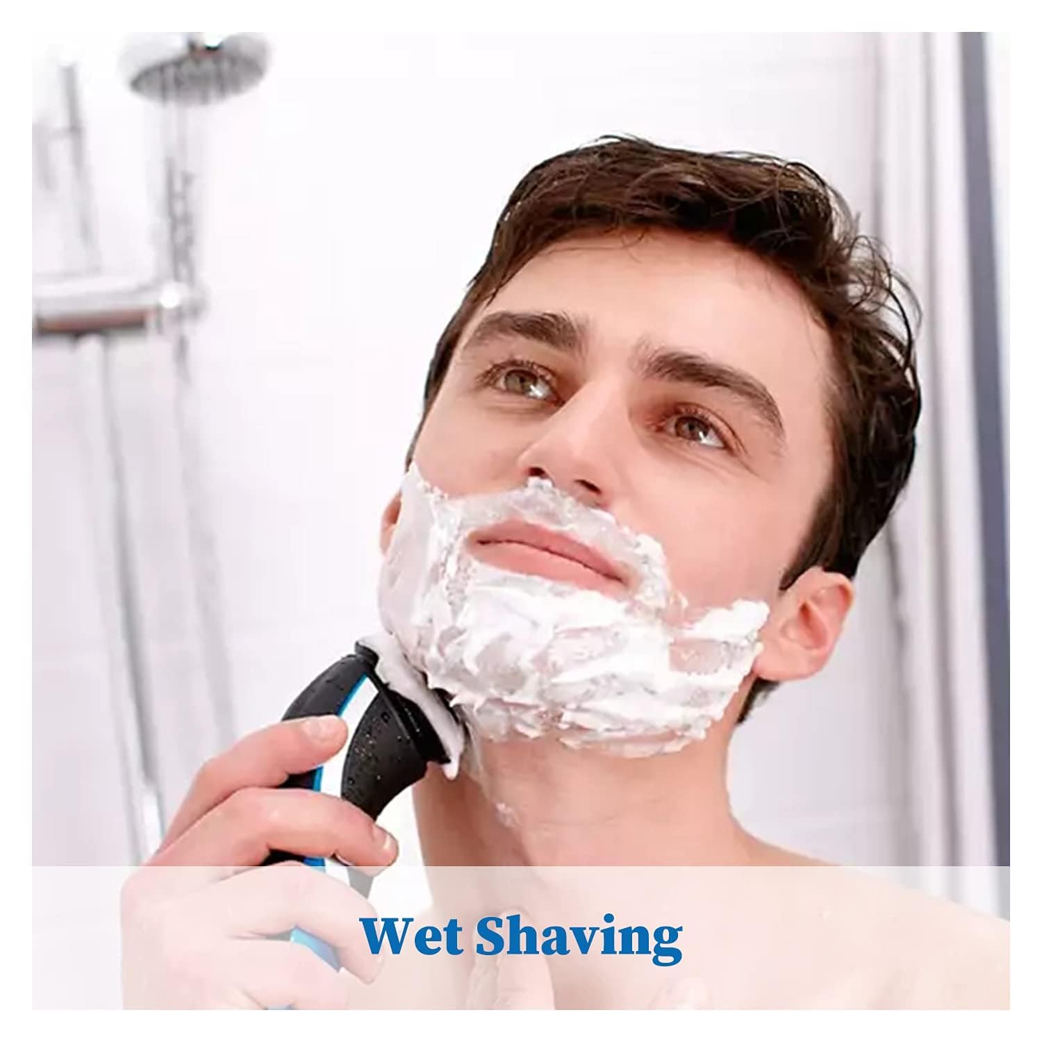 Tuokiy HQ8 upgraded precision cutting system 360-degree coverage for thorough beard removal.