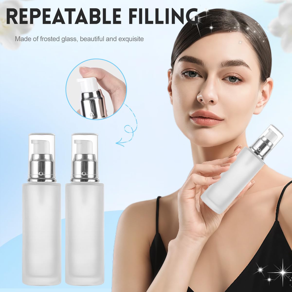 TUPSYBL multipurpose cosmetics bottle 120ml suitable for creams and oils