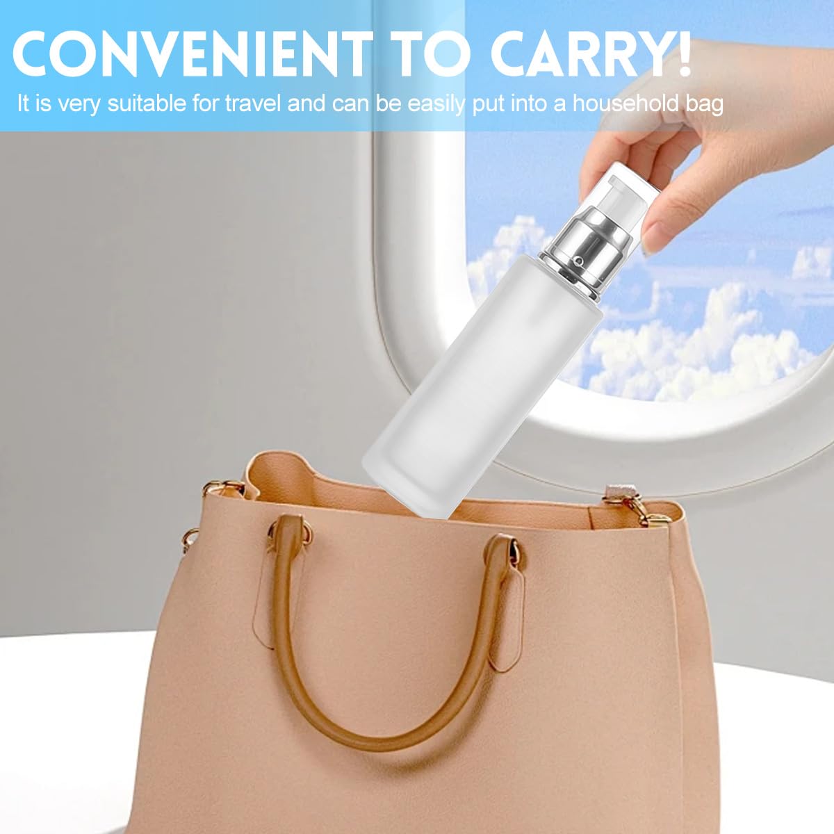 TUPSYBL premium glass cosmetics bottle 120ml with durable pump