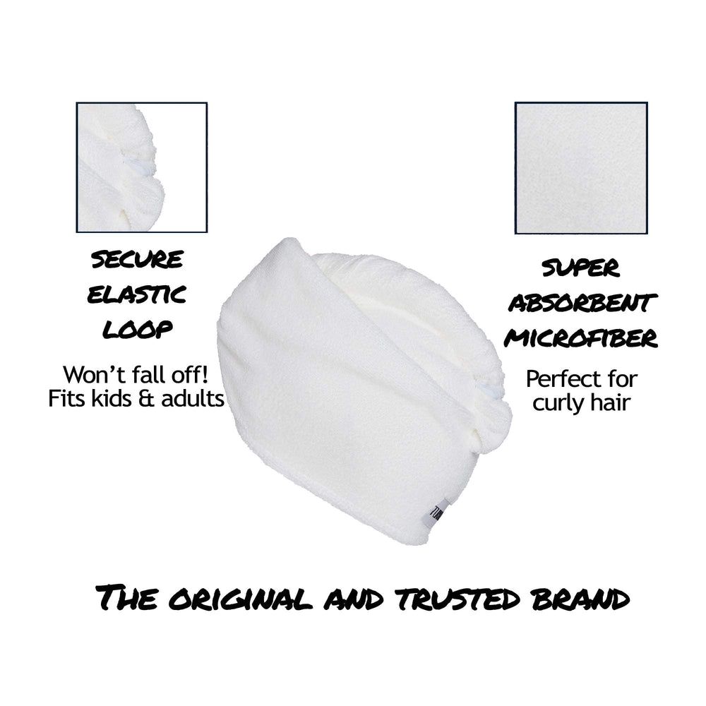 Turbie Twist lightweight wrap delivers comfortable, secure fit.