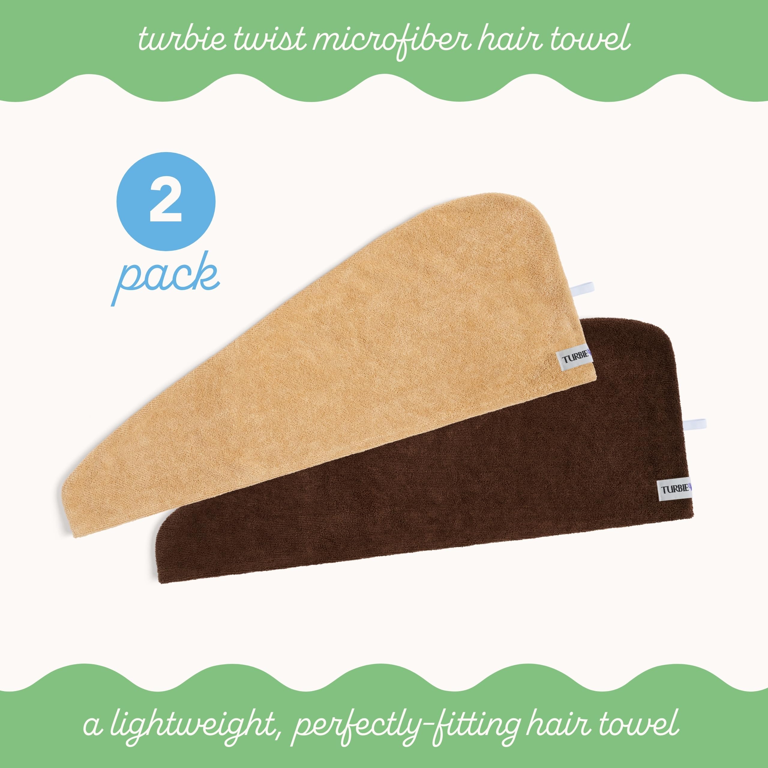 Turbie Twist microfiber close-up reveals plush, water-absorbing fabric.
