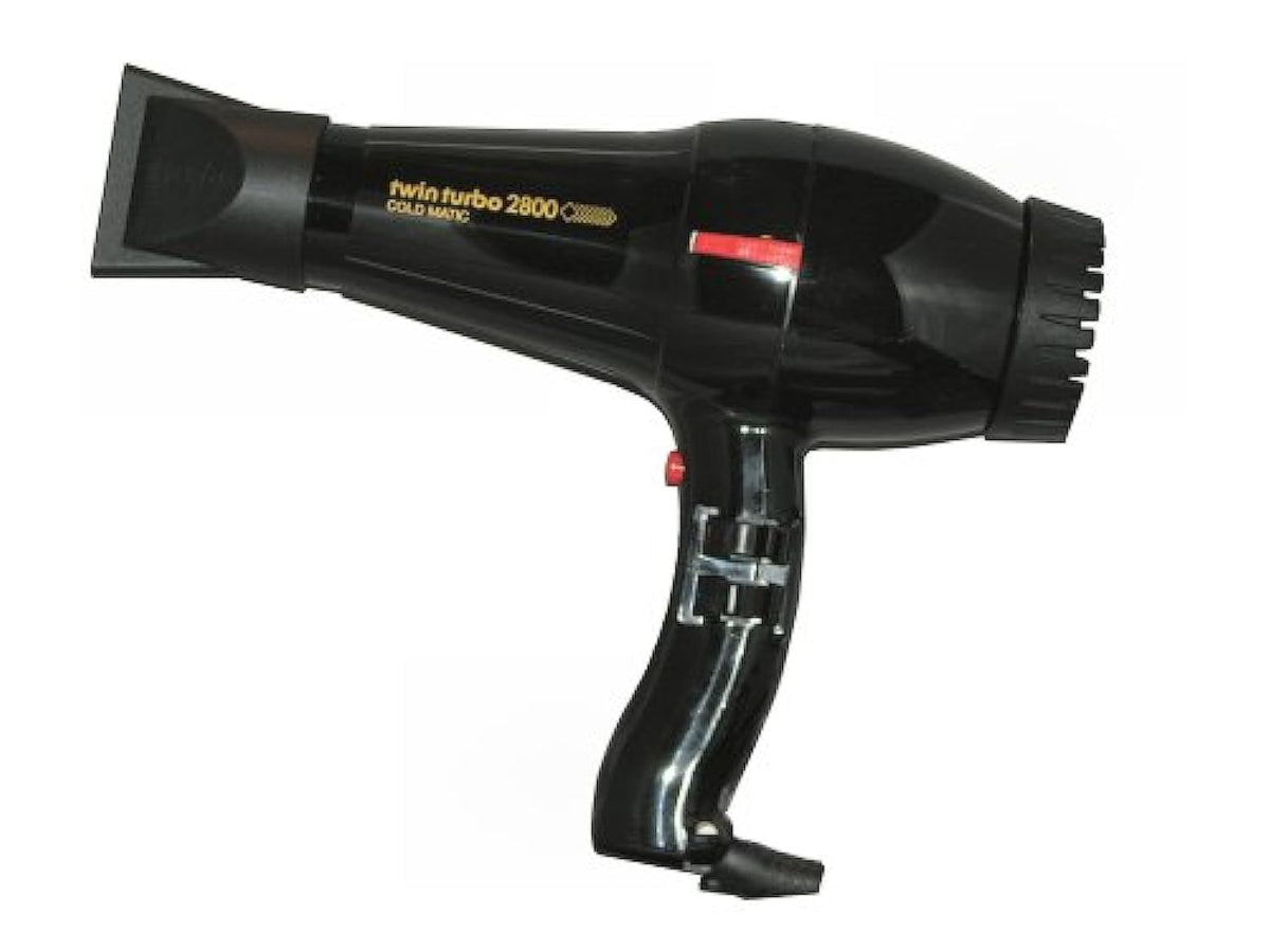 Turbo Power Twinturbo 2800 Coldmatic Hair Dryer front view for quick-dry styling.