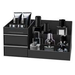 Turesmith Mens Organizer on bathroom counter showing clutter-free workspace.