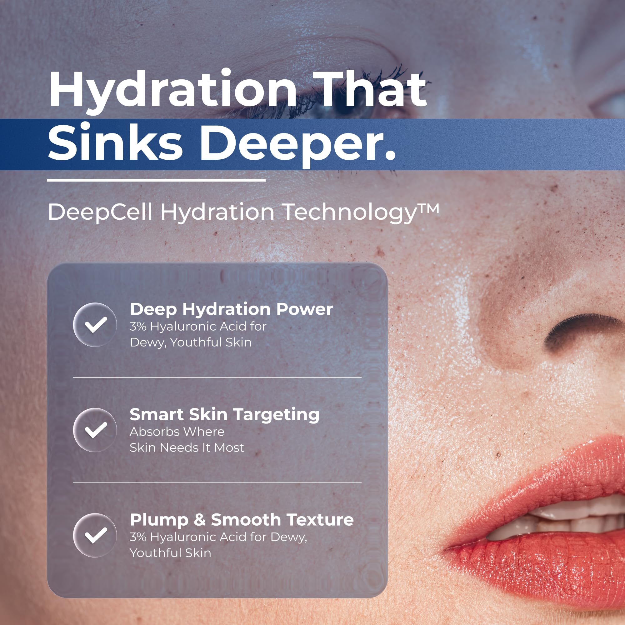 Turmskin Hyaluronic Serum 24h hydration graphic suggests all-day softness and plumpness