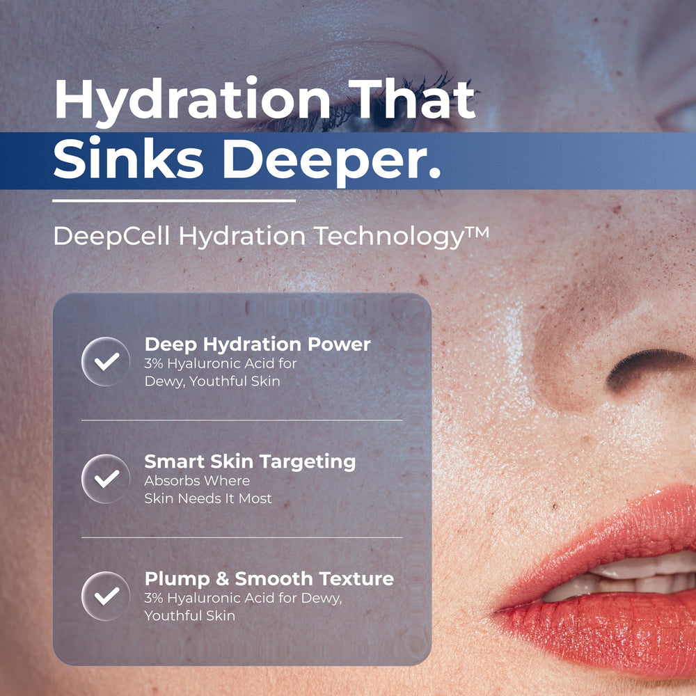 Turmskin Hyaluronic Serum 24h hydration graphic suggests all-day softness and plumpness