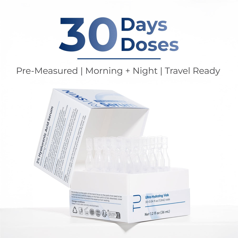 Turmskin Hyaluronic Serum vial on vanity sets a daily skincare ritual