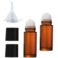 Tustao brown 30ml glass roller bottle set for easy fragrance application.