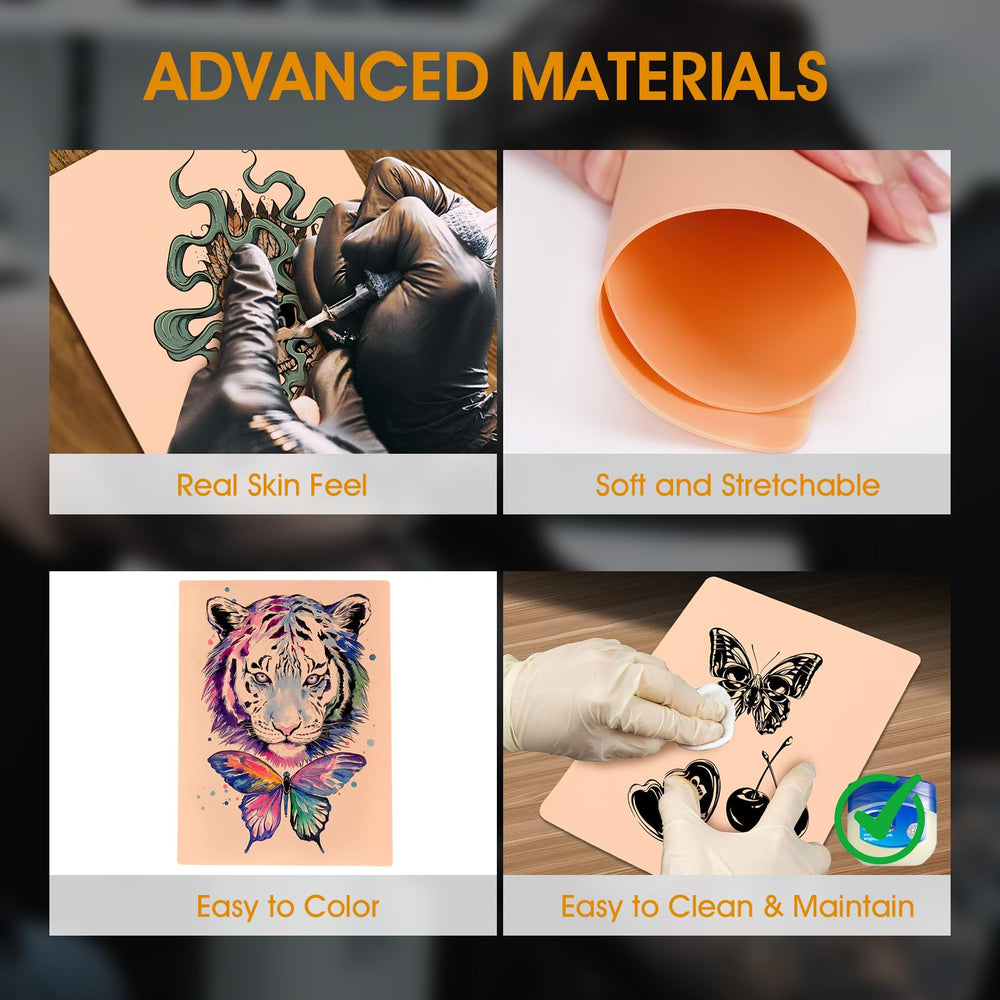 TUXIYA reusable and durable tattoo skin ideal for apprentices and studios.