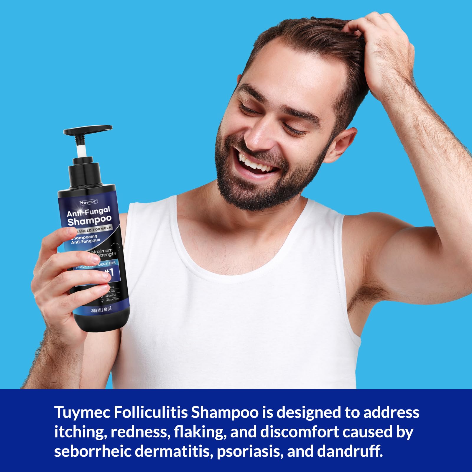 Tuymec psoriasis shampoo color-safe formula on color-treated hair