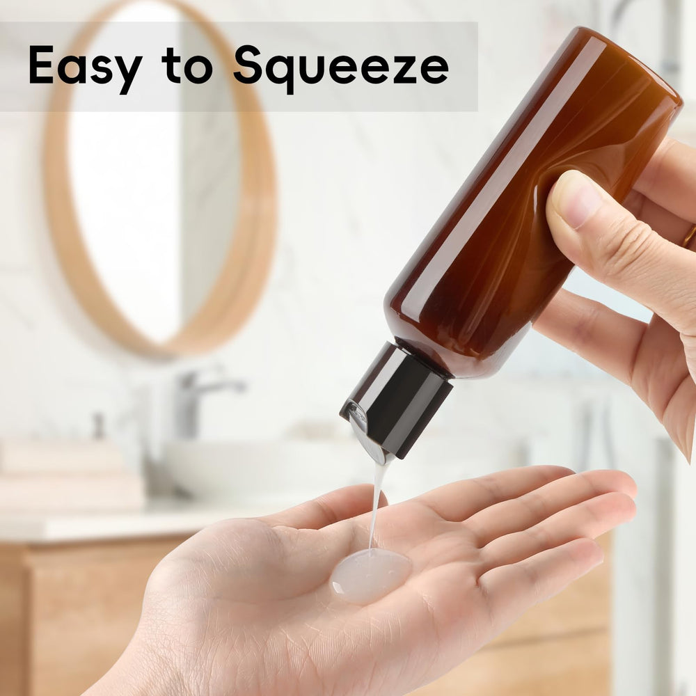 TUZAZO 3.4oz plastic bottle designed for on-the-go toiletries.