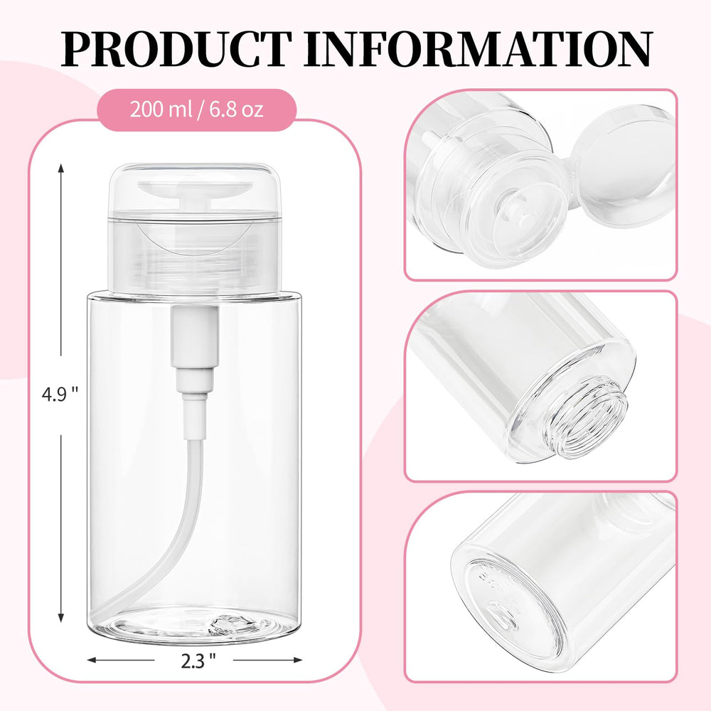 TUZAZO 3-pack pump bottle leak-proof cap highlighted for mess-free use