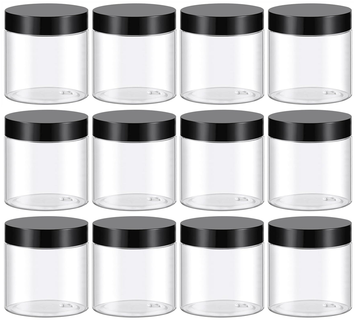 TUZAZO 48-pack 4oz container with lids for organized, ready-to-fill cosmetics.