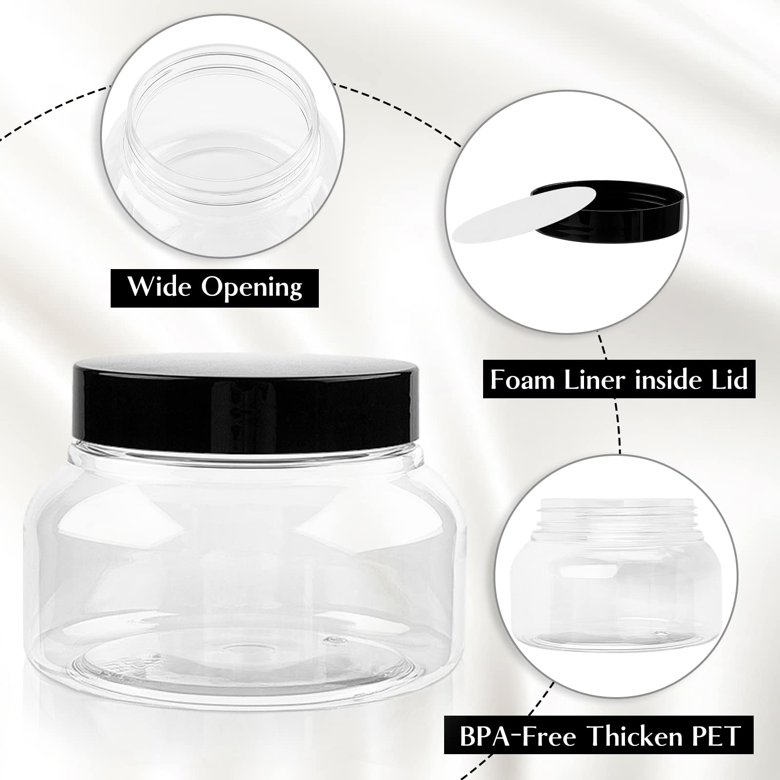 TUZAZO airtight leak-proof lid with foam seal helps keep products fresh.