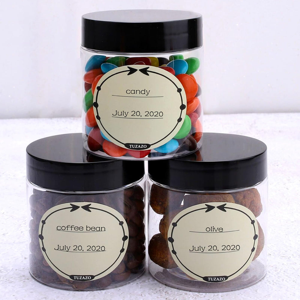 TUZAZO 4oz jars provide compact travel storage for toiletries and skincare.