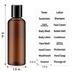 TUZAZO disc-top cap travel bottle showing easy-open cap and secure closure.