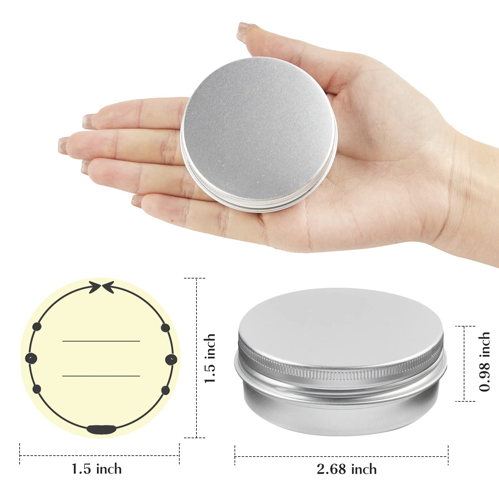 TUZAZO label pack for tin containers helps customize and organize your products.