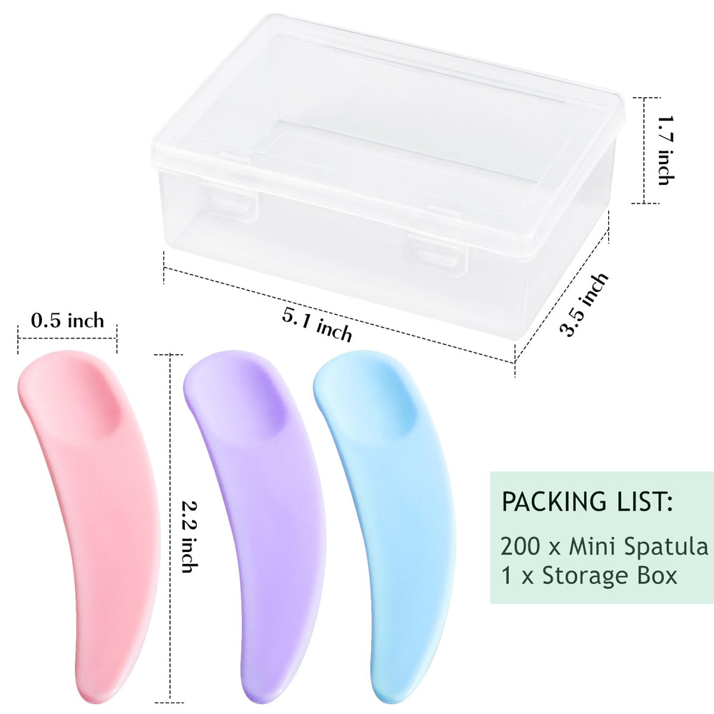 TUZAZO mini spatulas colorful packaging ideal for bulk cosmetic sampling