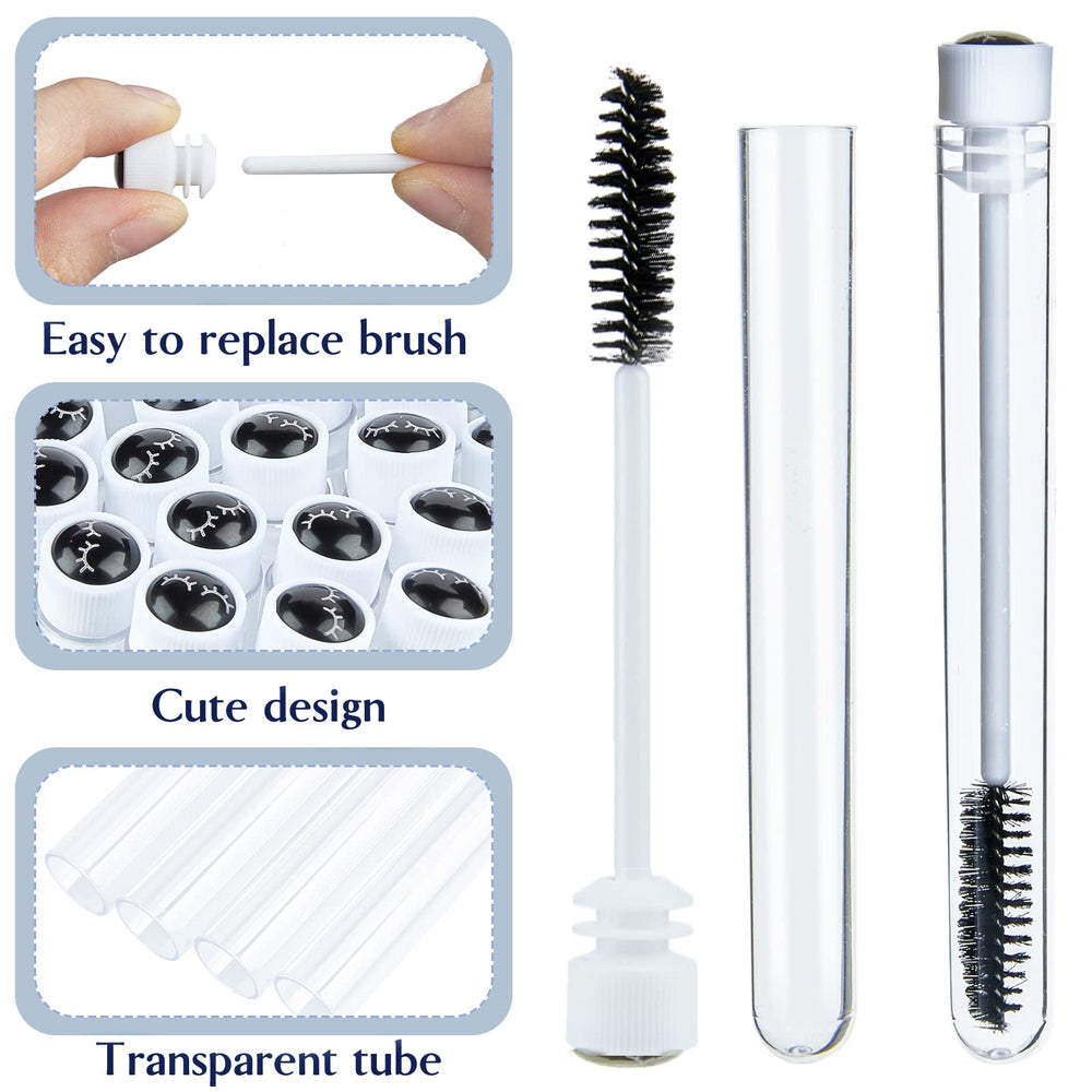 TUZAZO reusable empty tubes store brushes neatly and protect bristles.