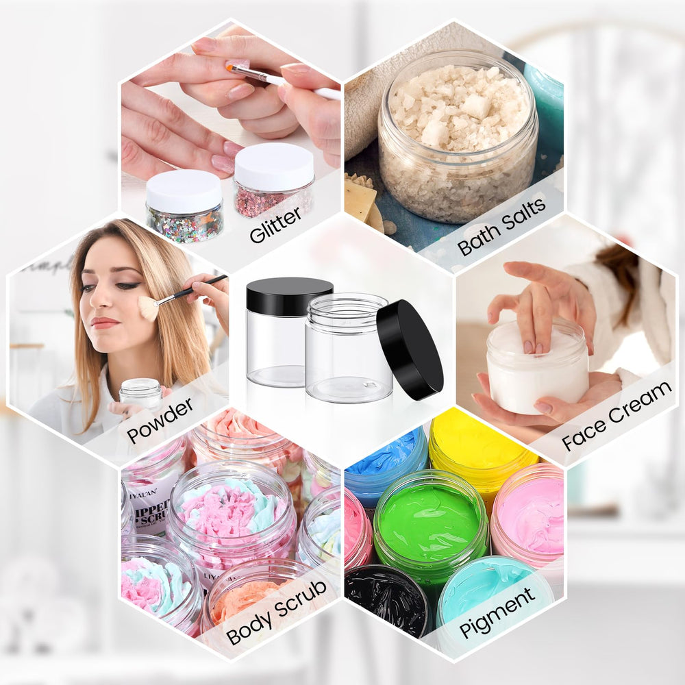 TUZAZO versatile jars suit scrubs, creams, oils, and DIY cosmetics.