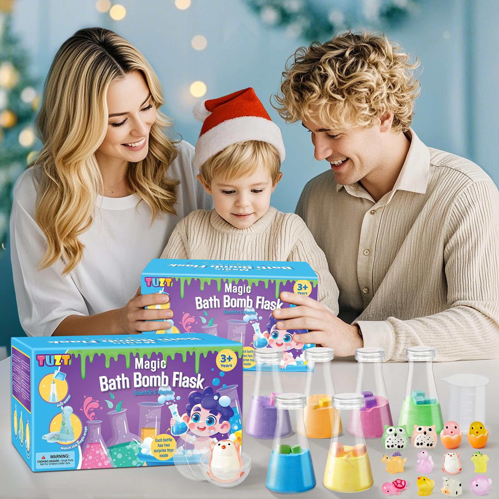 TUZT glow bath time ambience image highlights glow accents for a cozy evening routine.
