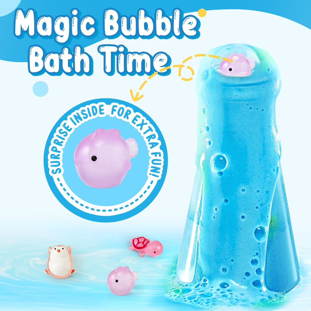 TUZT magic bath bomb flask with 6 bottles offers an all-in-one, colorful bath experience.