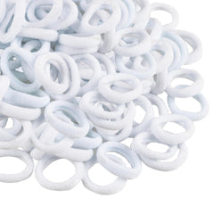 TVINLIK 400pcs baby hair ties in multicolor pack provide gentle hold for daily ponytails.