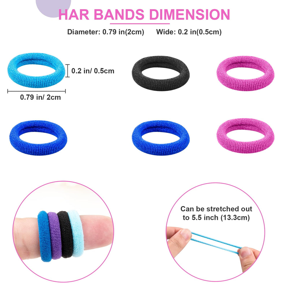 TVINLIK close-up elastic hair ties detail highlighting smooth seam-free design.