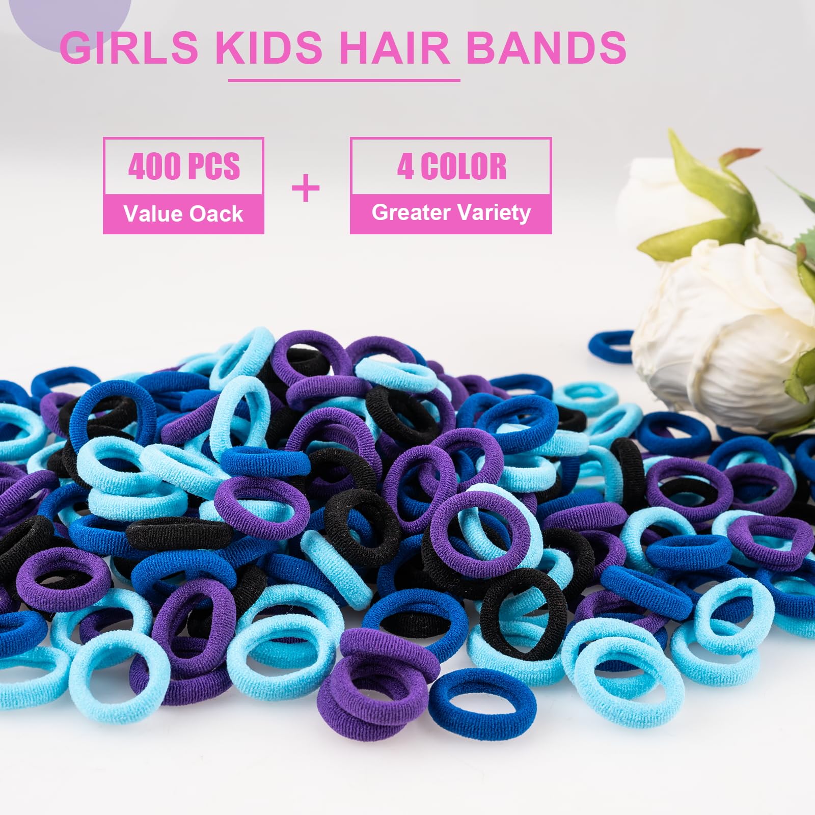 TVINLIK hair ties in a drawer display for convenient home storage and quick styling.