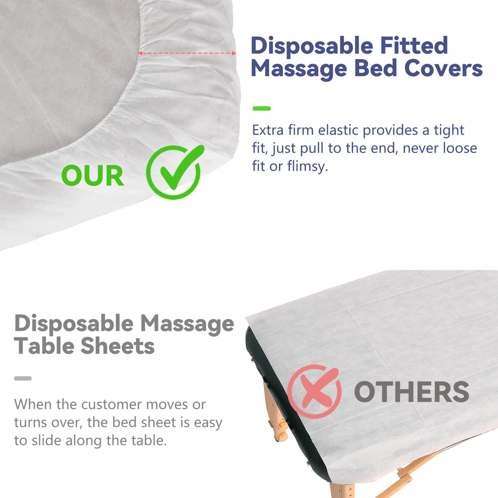 Tvvcalk portable disposable sheets packed for mobile spa or clinic use