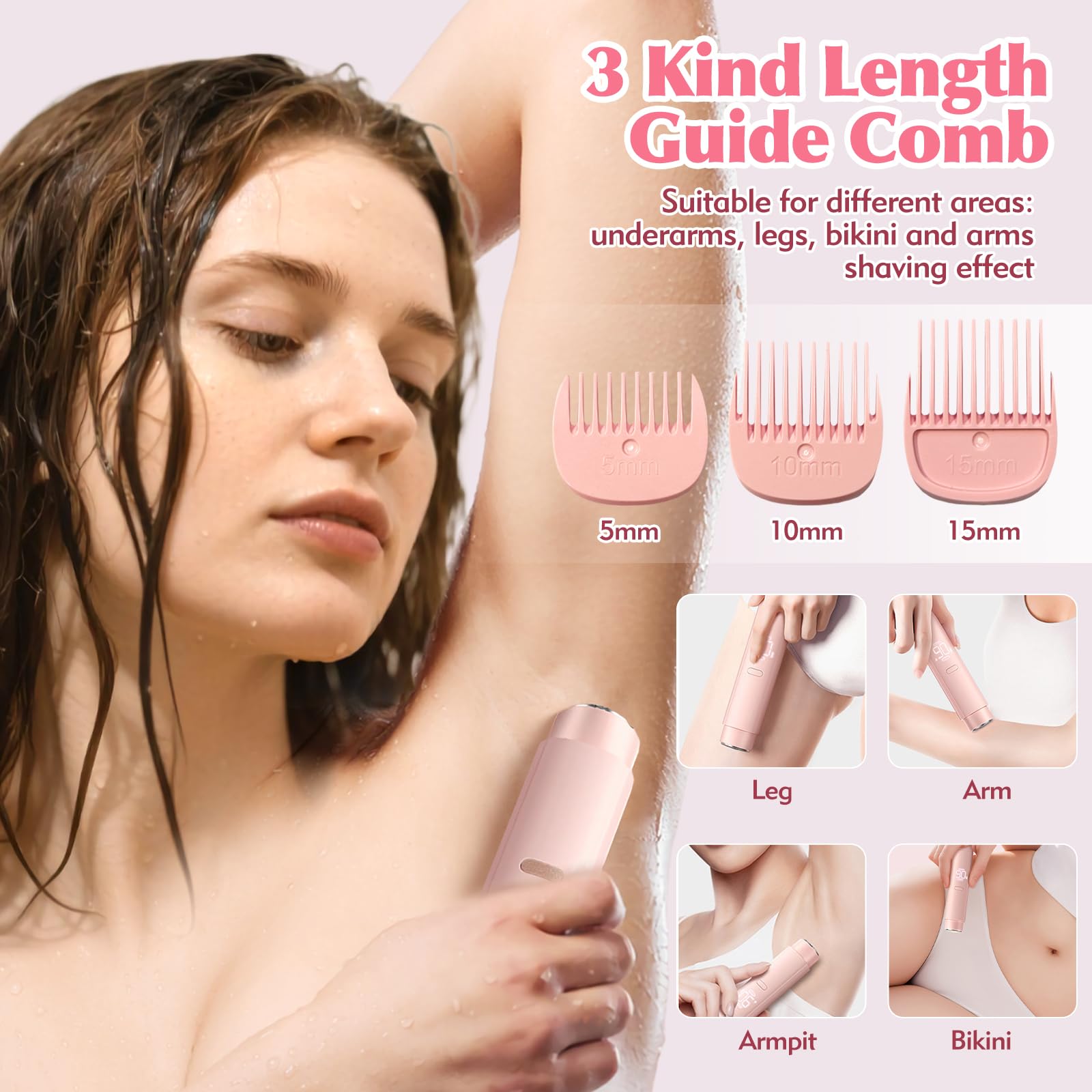 TWAKA bikini trimmer is IPX7 waterproof for safe wet and dry use.