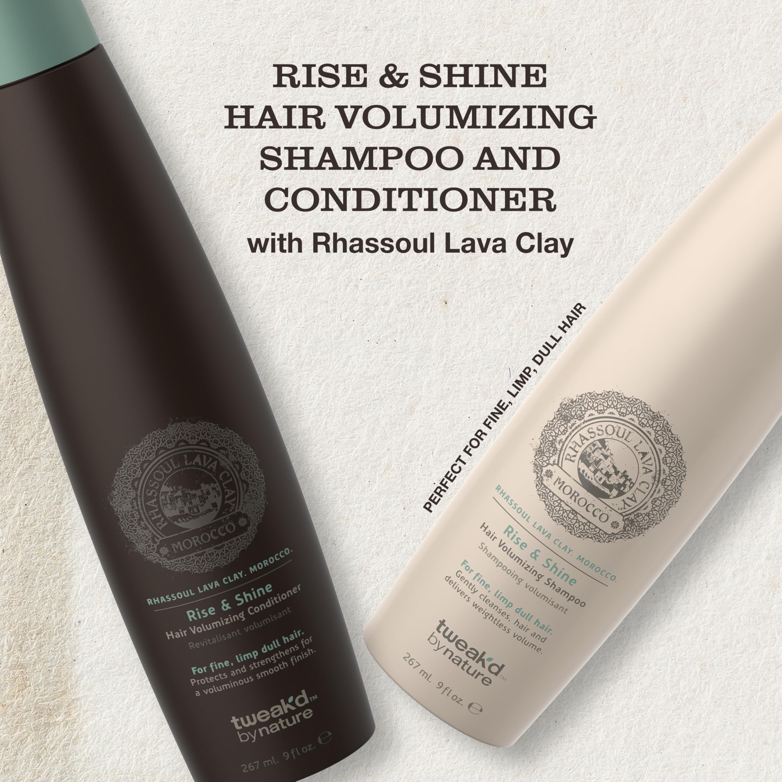 Rise & Shine conditioner tube by Tweak’d by Nature for fine hair thickening