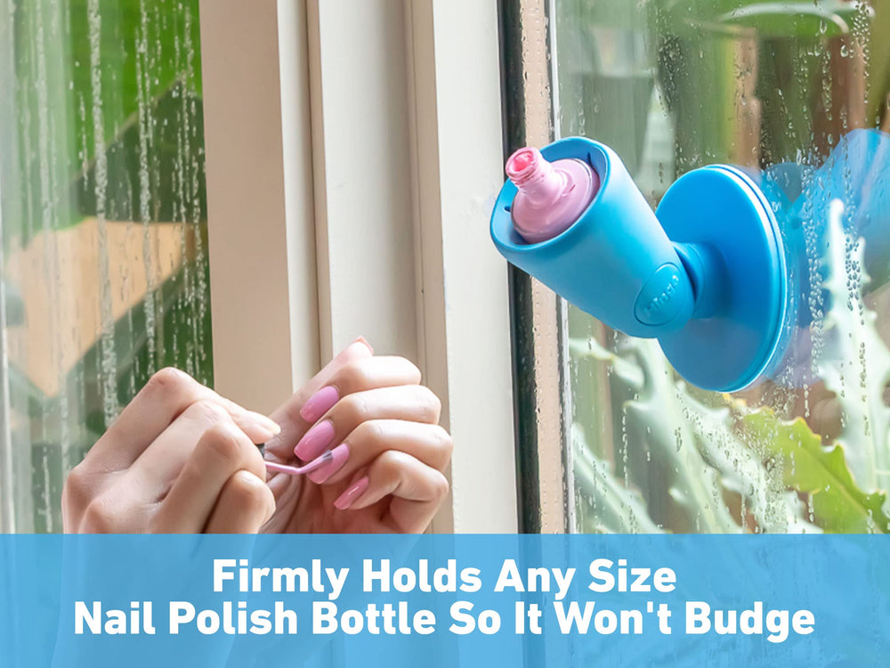 tweexy hinge untippable nail polish bottle holder Beach Glass aesthetic adds style