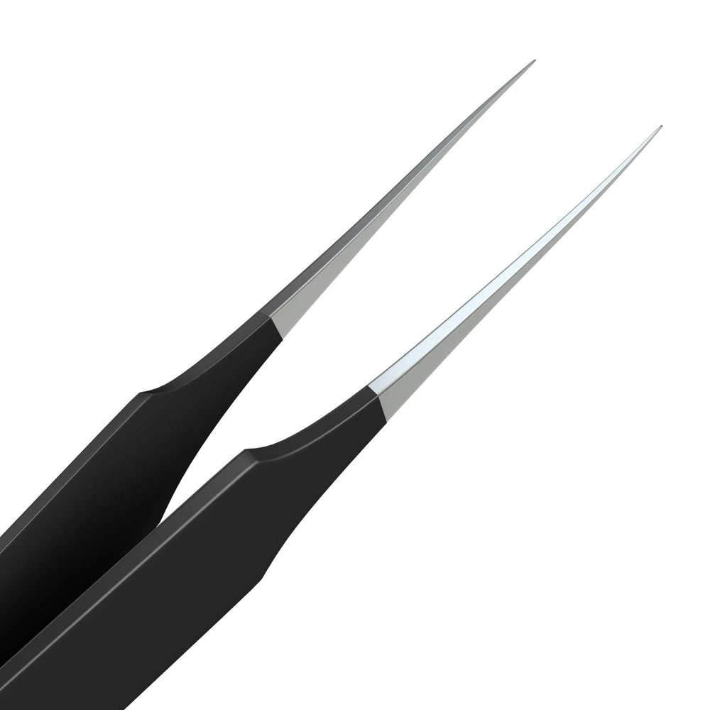 Tweezees pointed-tip tweezers highlight ultra-sharp tips for targeted ingrown care.