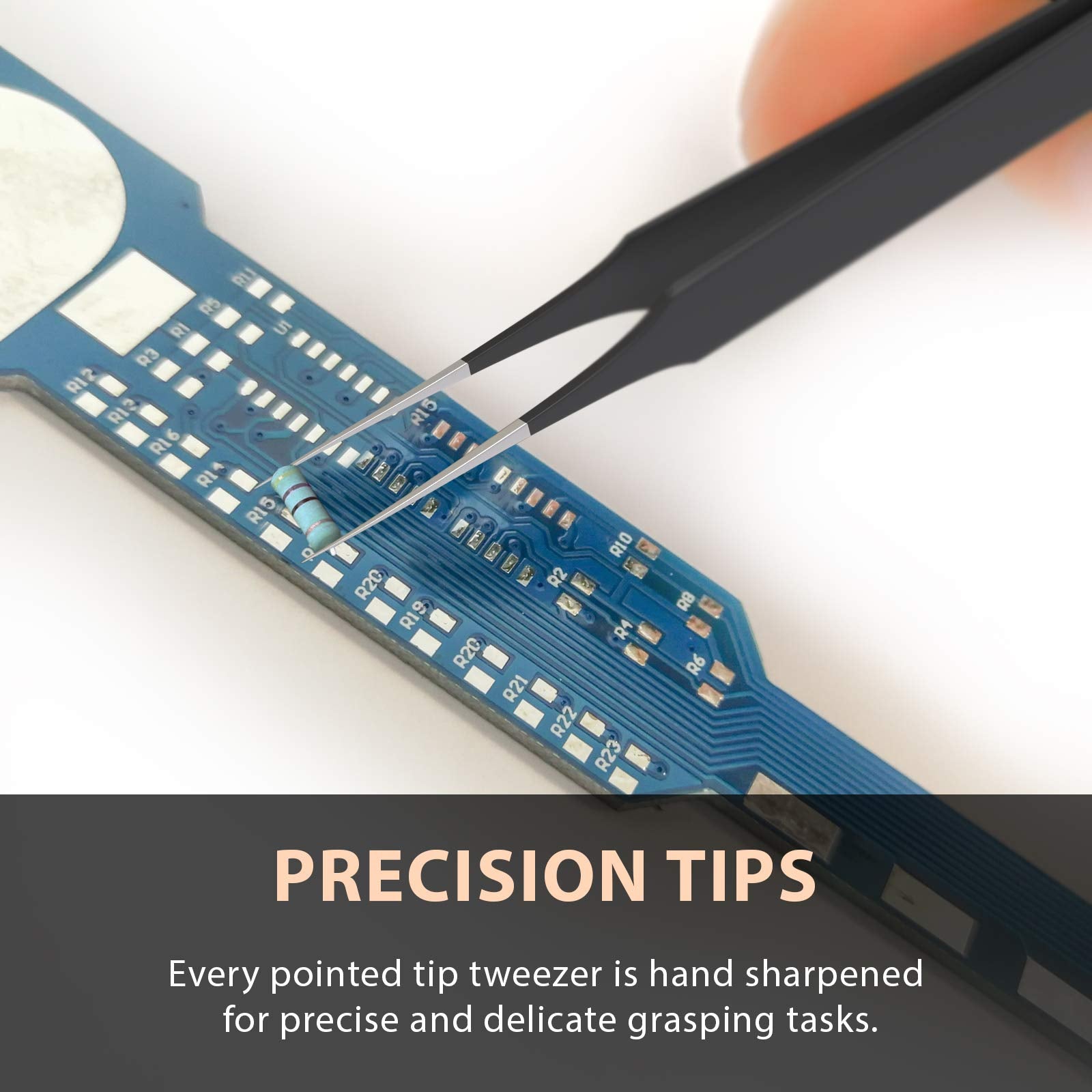 Tweezees splinter-removal focus helps with small wood or glass slivers.