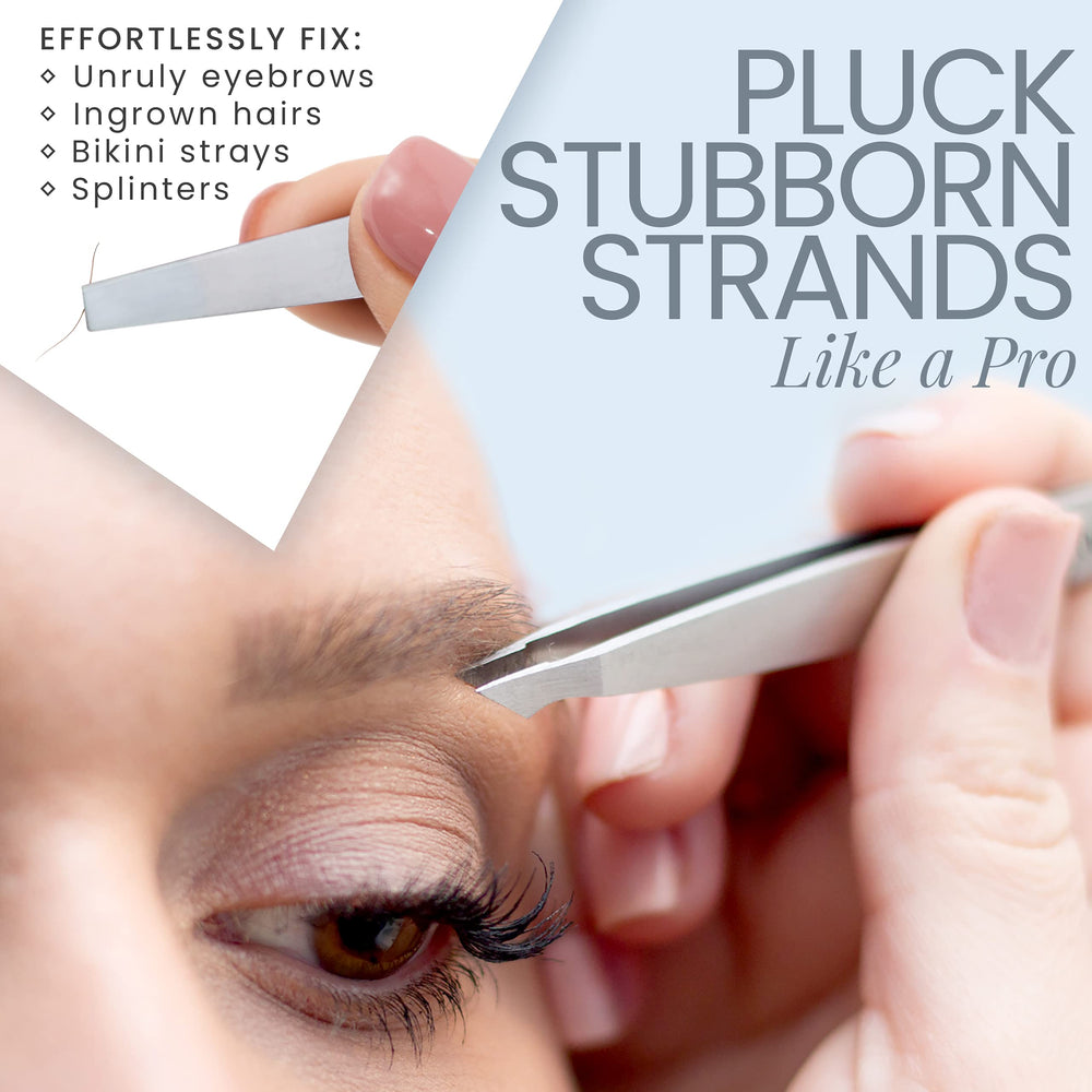 Tweezer Guru pointed tweezers precise tip for splinters and fine hairs