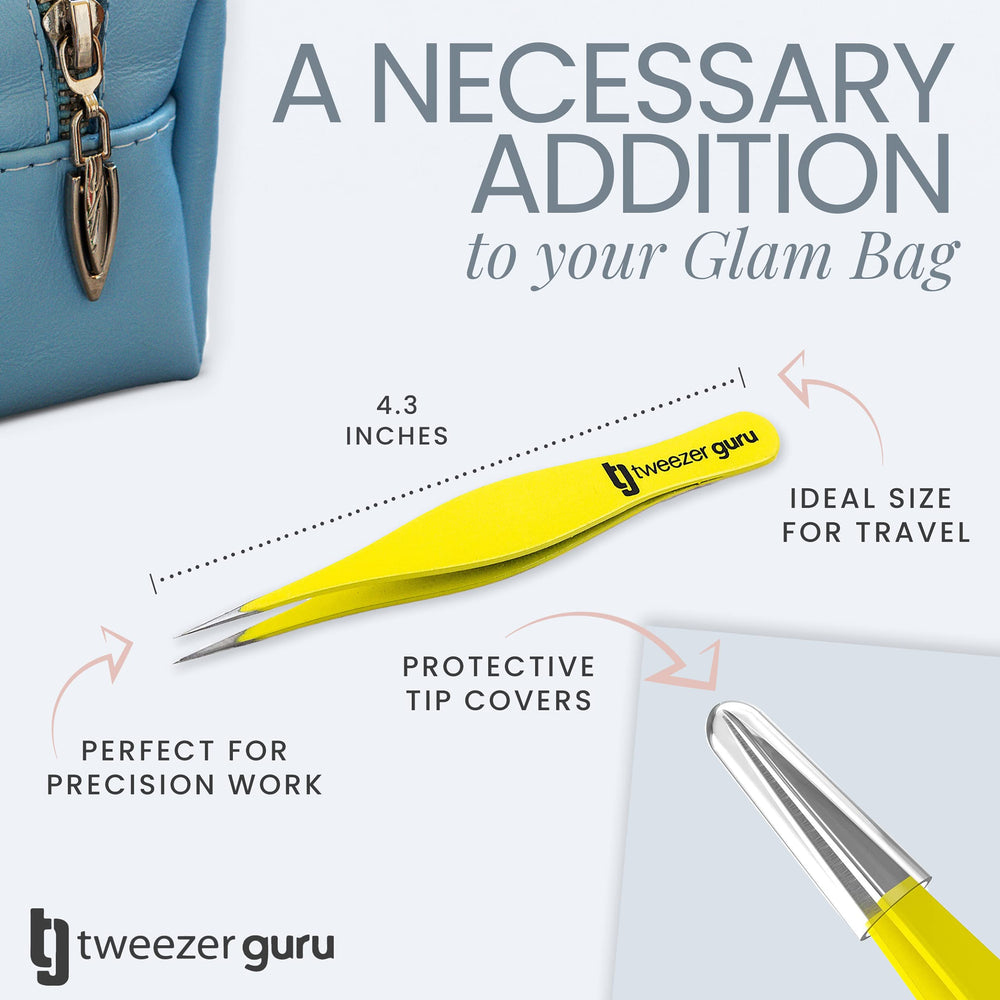 TWEEZER GURU travel protective sleeve keeps tips safe on the go.