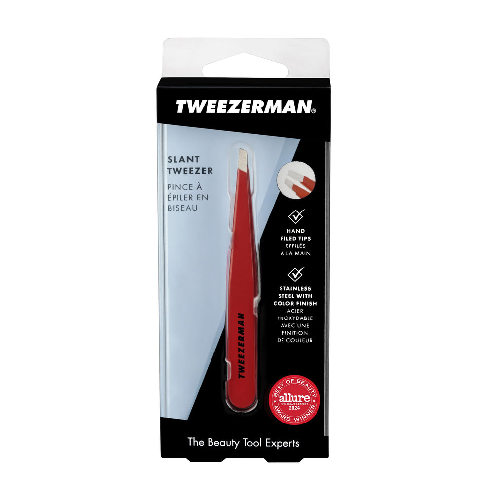 Tweezerman tips cleaned with alcohol wipe maintain hygiene and longevity.