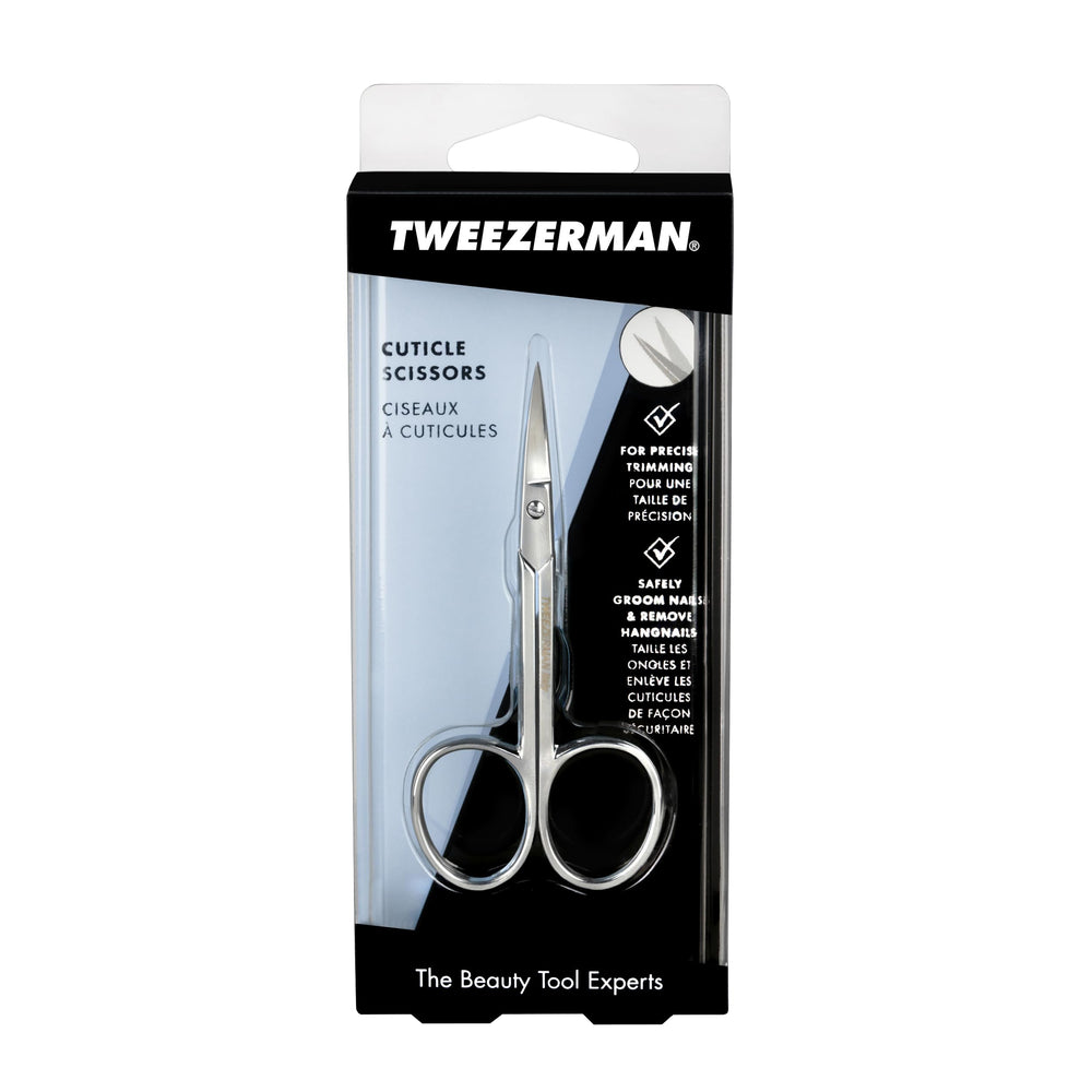 Tweezerman nickel-plated blades delivering long-lasting durability for reliable grooming.